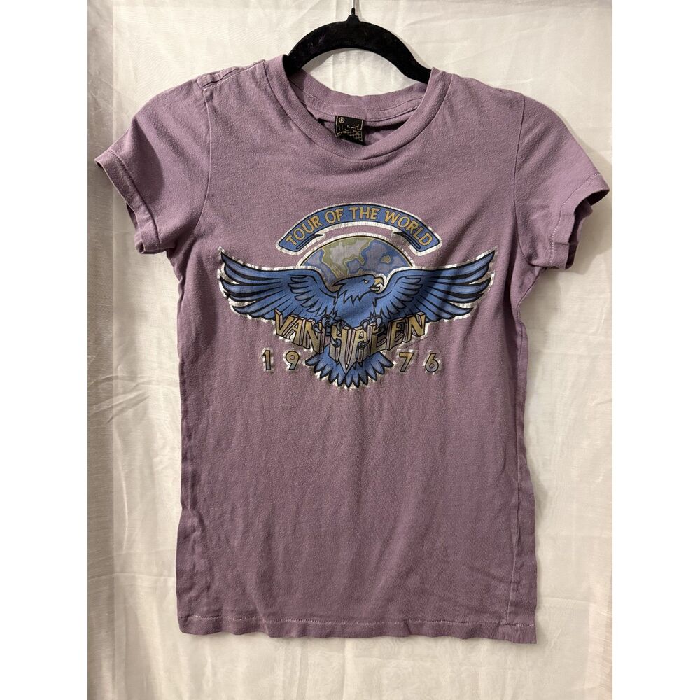 Hybrid Van Halen Purple Eagle Graphic T-Shirt — Small